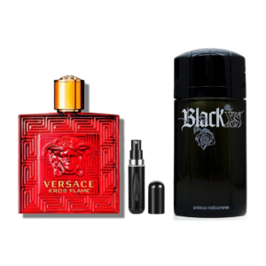 ✨ Kit EROS FLAME + BLACK XS + Perfumero Viajero ✨