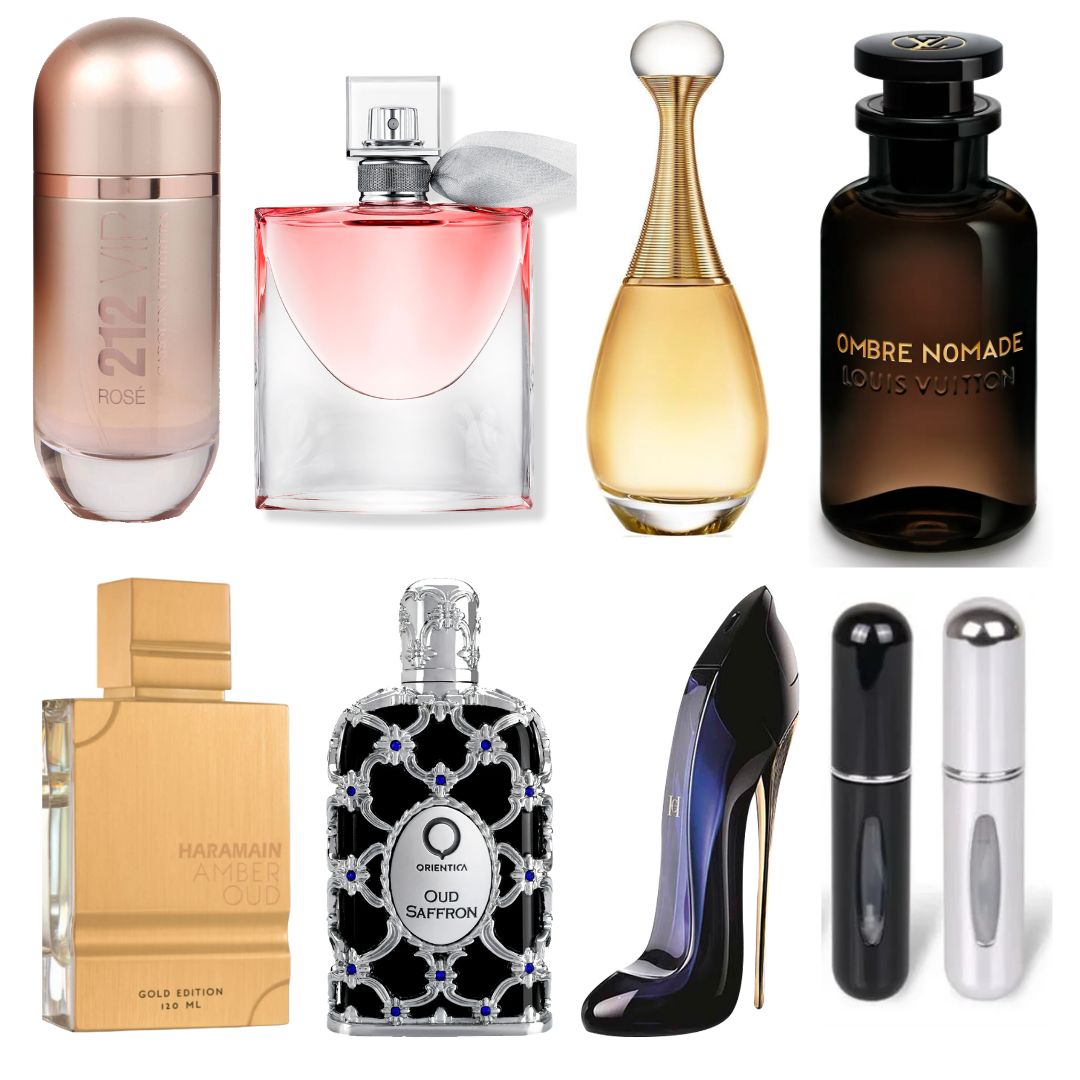 KIT 7 PERFUMES Advance+2 perfumeros viajero