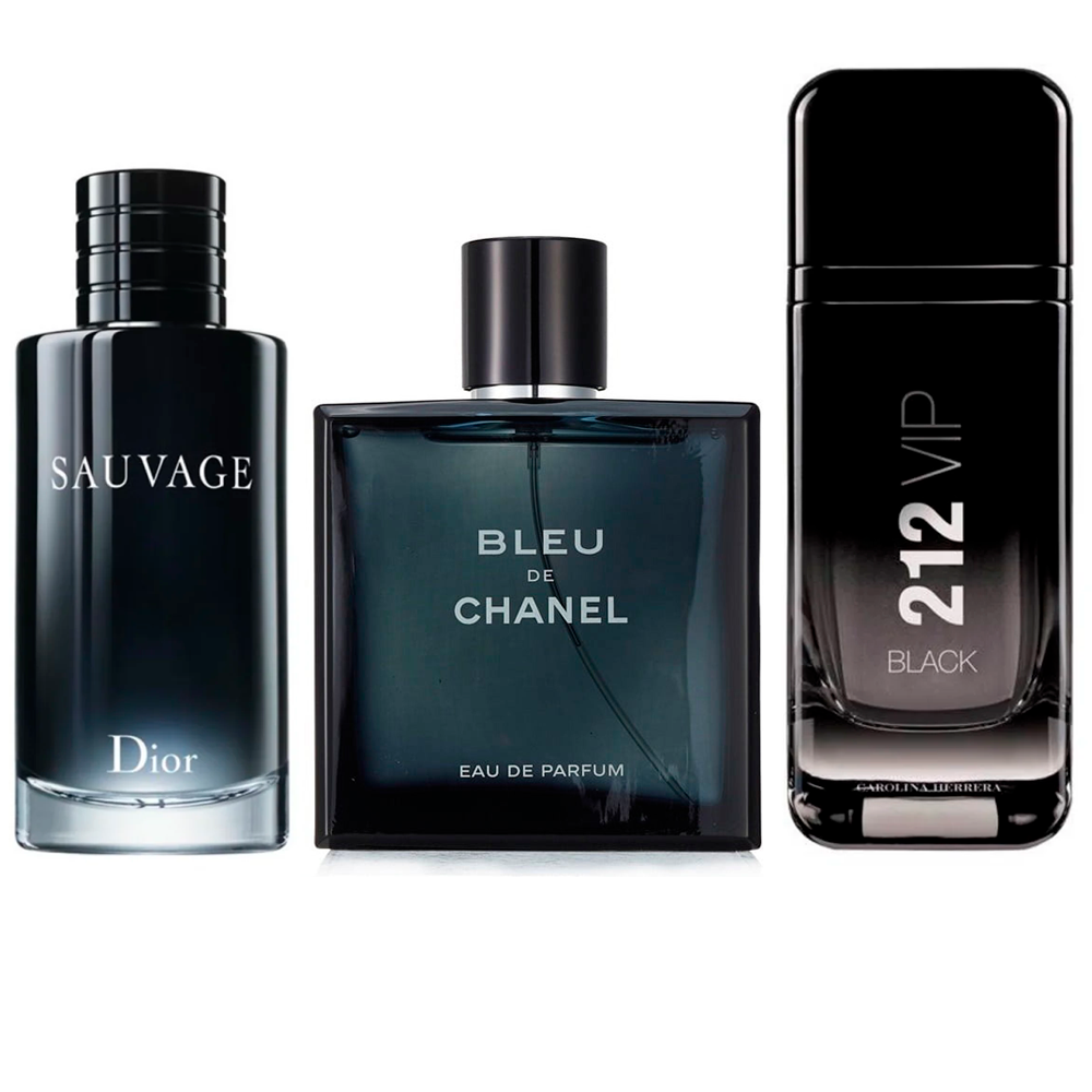 ✨ Sauvage + Bleu + 212 VIP Black ✨